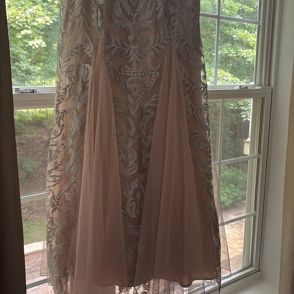 Alex Evenings Silver Lace Dress - Picture 6 of 6